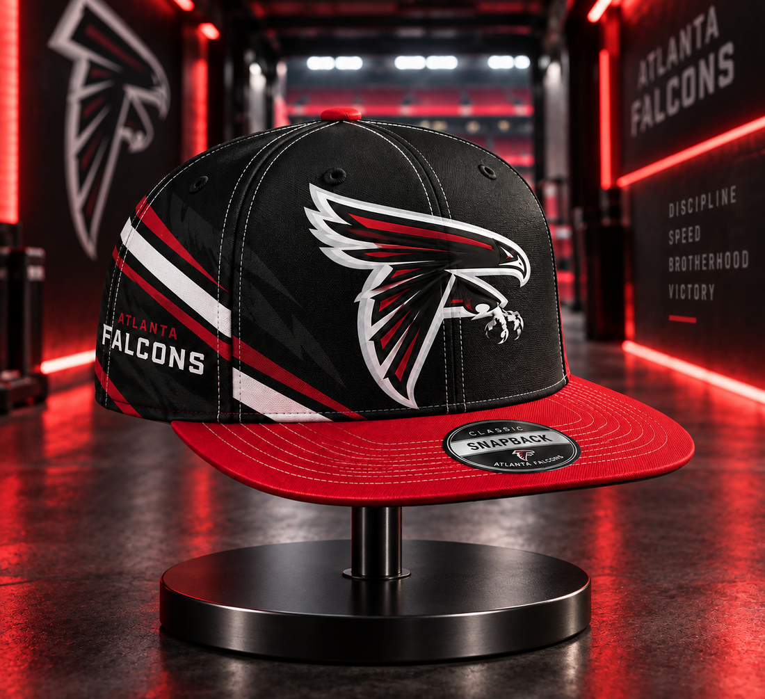 Atlanta Falcons Classic Snapback Cap - Studio View