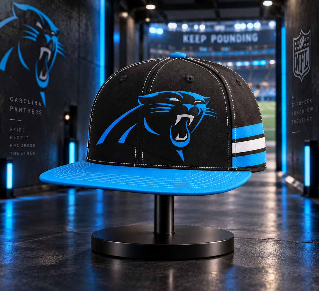 Carolina Panthers Classic Snapback Cap - Studio View