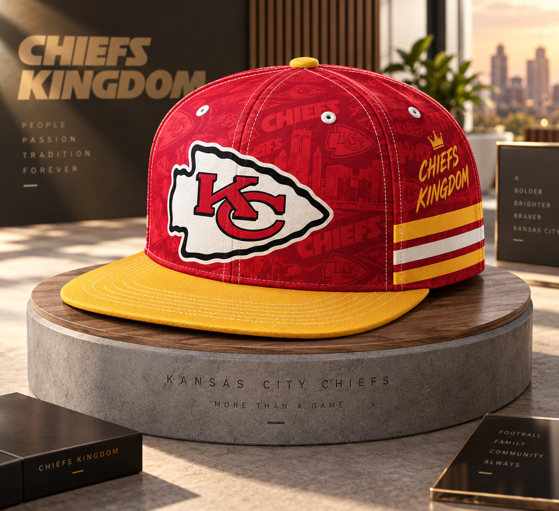Kansas City Chiefs Classic Snapback Cap - Studio View