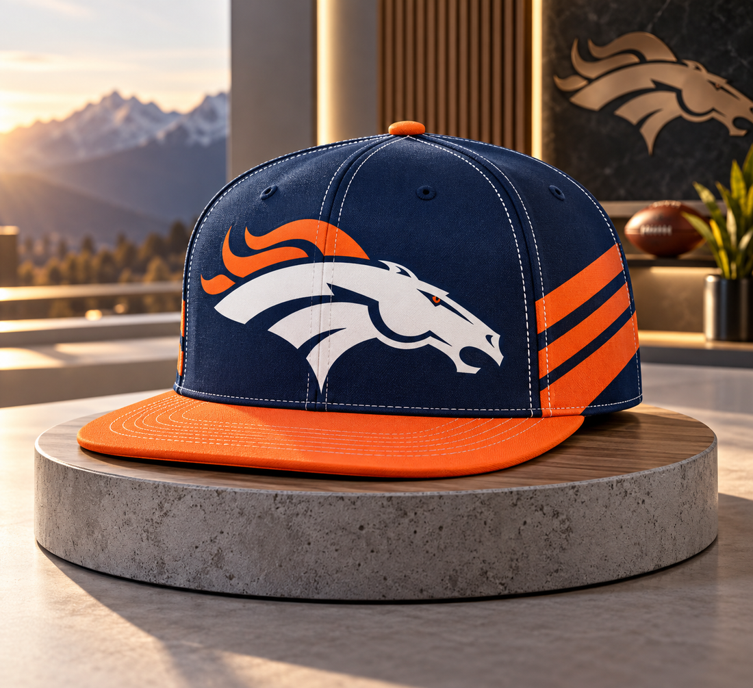 Denver Broncos Classic Snapback Cap - Studio View