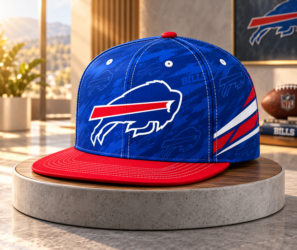 Buffalo Bills Classic Snapback Cap - Studio View
