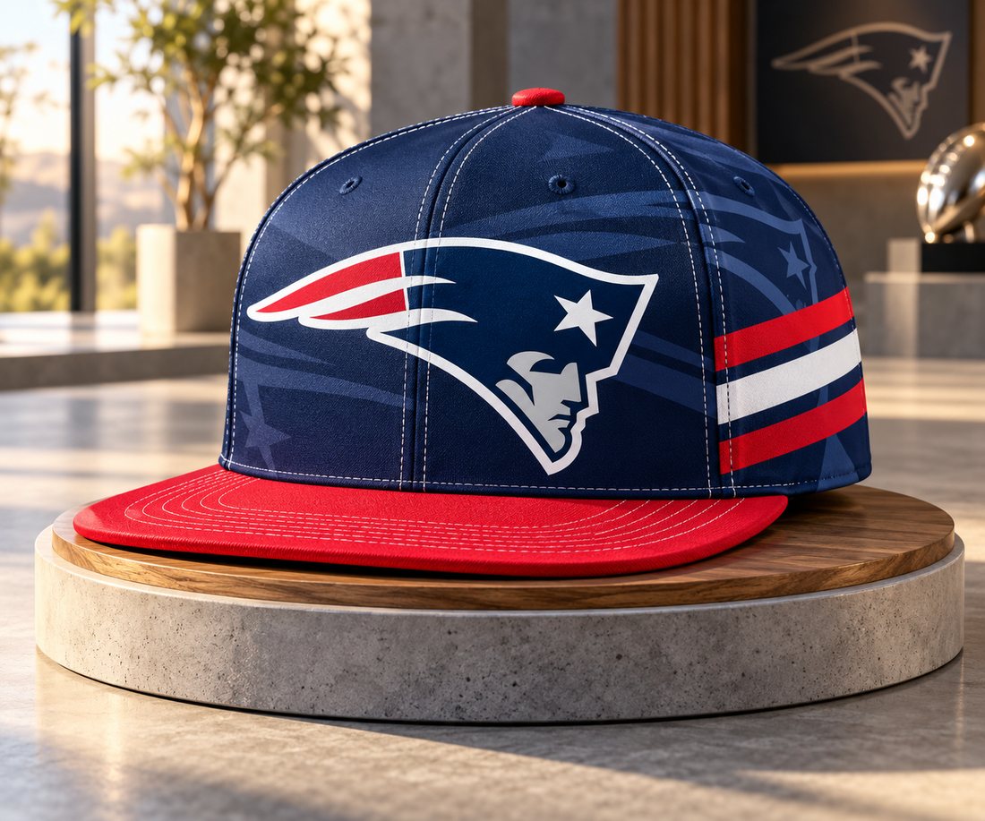 New England Patriots Classic Snapback Cap - Studio View