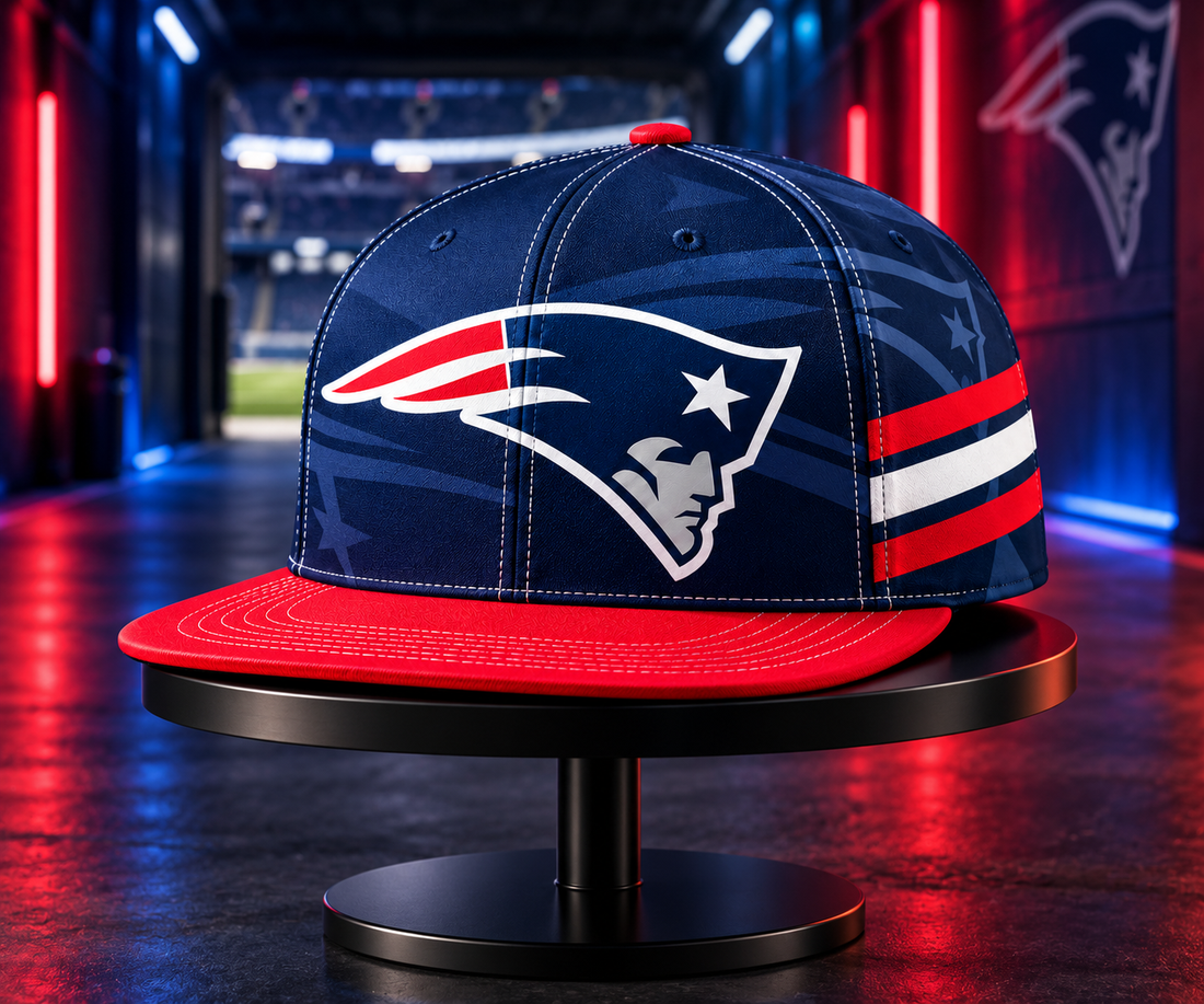 New England Patriots Classic Snapback Cap - Studio View