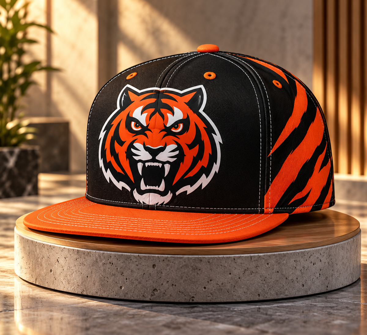 Cincinnati Bengals Classic Snapback Cap - Studio View