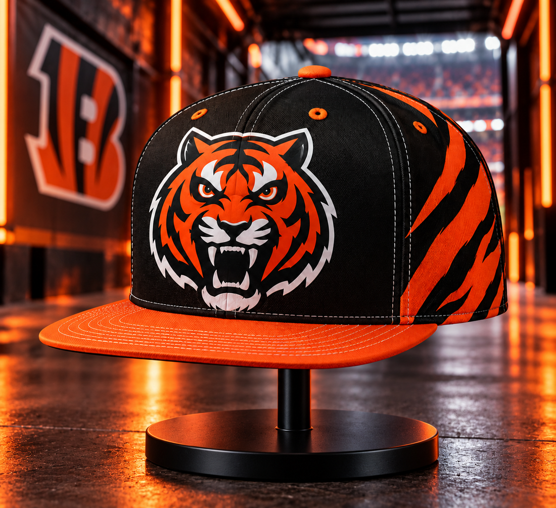 Cincinnati Bengals Classic Snapback Cap - Studio View