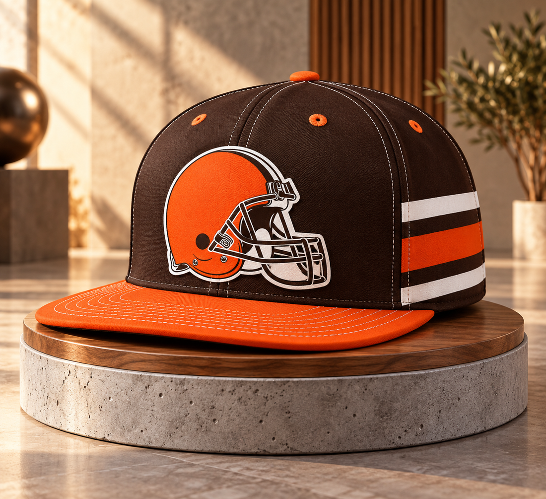 Cleveland Browns Classic Snapback Cap - Studio View