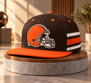 Cleveland Browns Classic Snapback Cap - Studio View