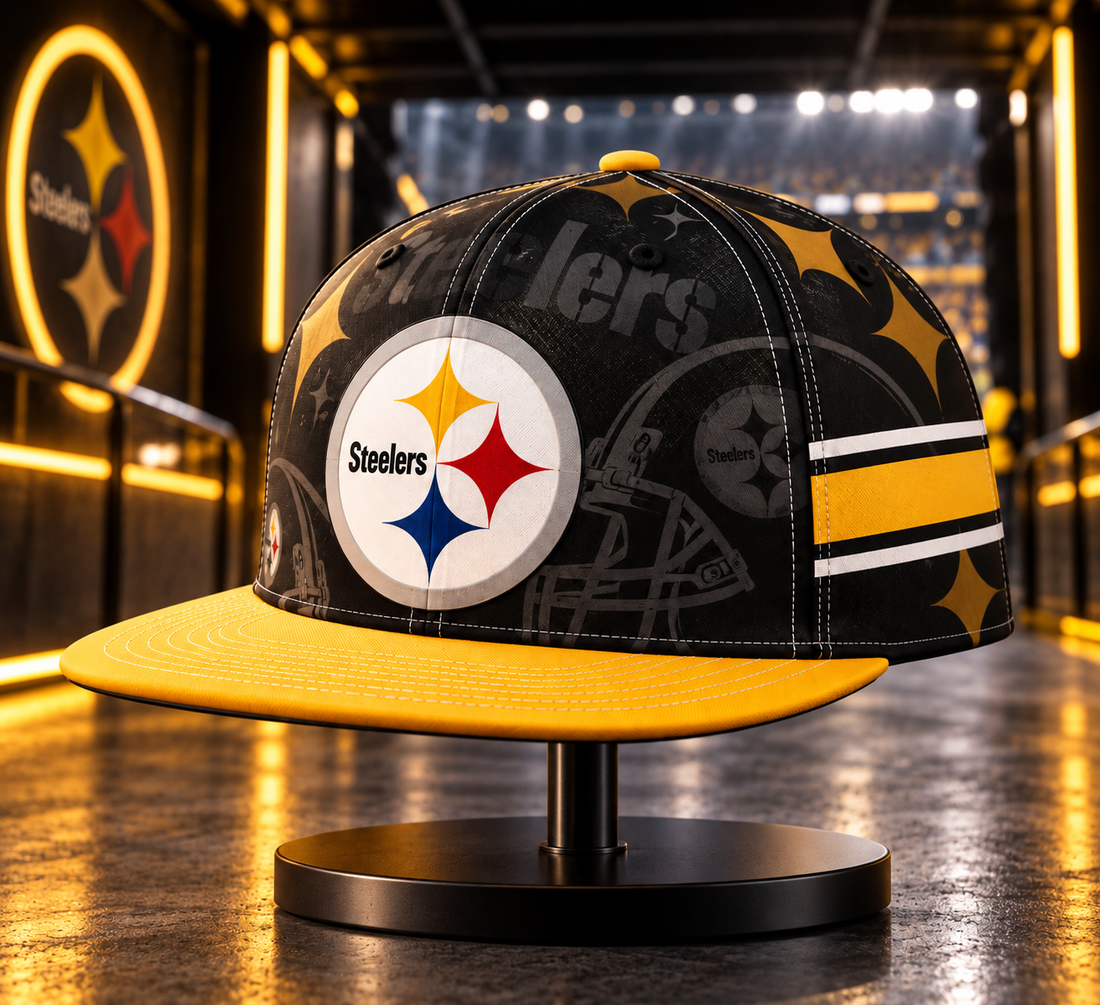 Pittsburgh Steelers Classic Snapback Cap - Studio View