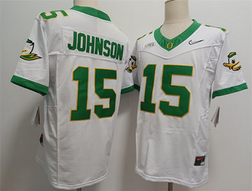 Tez Johnson Oregon Ducks white jersey