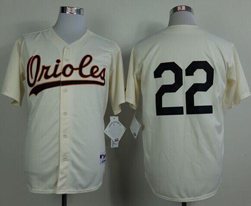 Jim Palmer Baltimore Orioles cream jersey