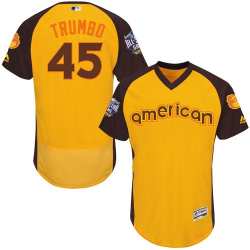 Mark Trumbo Baltimore Orioles gold All-Star jersey