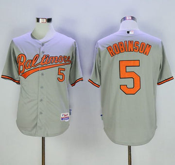 Brooks Robinson Baltimore Orioles grey jersey