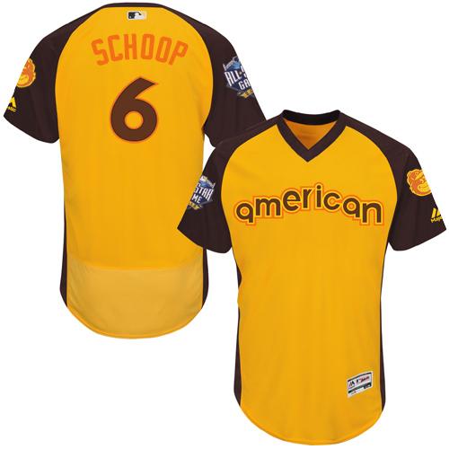 Jonathan Schoop Baltimore Orioles gold All-Star jersey