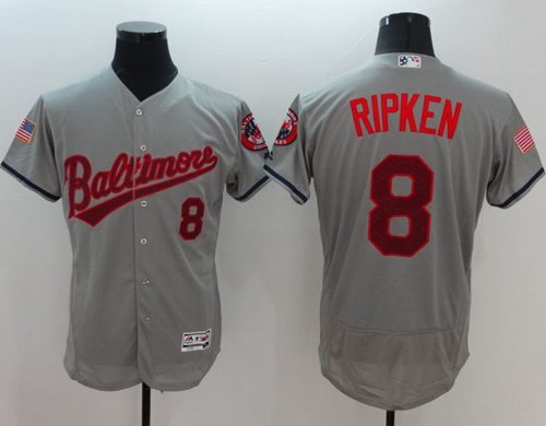 Cal Ripken Baltimore Orioles grey Fashion jersey