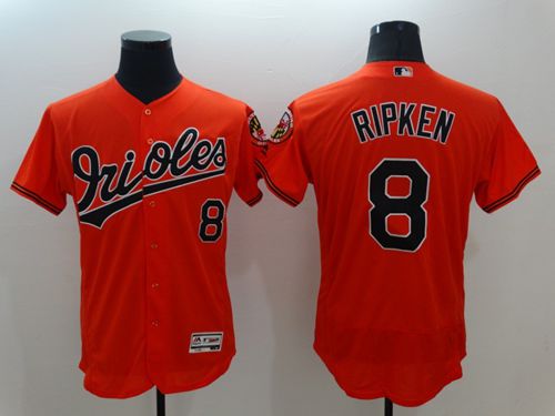 Cal Ripken Baltimore Orioles orange Authentic jersey