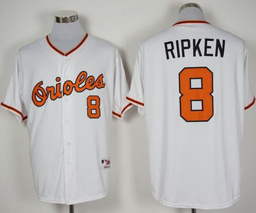 Cal Ripken Baltimore Orioles white jersey