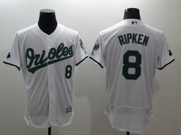 Cal Ripken Baltimore Orioles white Authentic jersey