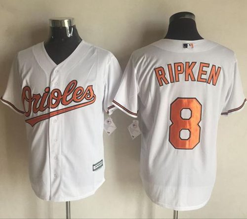 Cal Ripken Baltimore Orioles white jersey