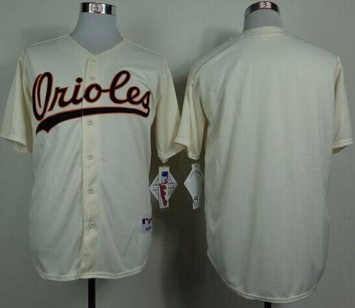 Custom Baltimore Orioles cream jersey