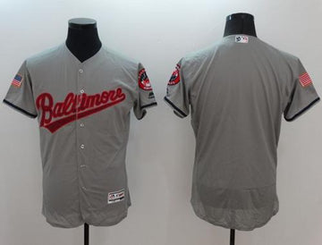 Custom Baltimore Orioles grey Fashion jersey