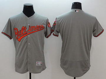 Custom Baltimore Orioles grey Authentic jersey