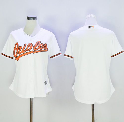Custom Baltimore Orioles white Home jersey