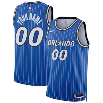 Custom Orlando Magic blue jersey