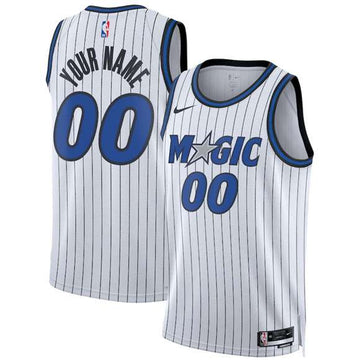 Custom Orlando Magic white jersey
