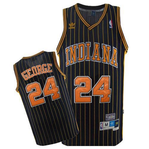 Paul George Indiana Pacers navy Throwback jersey