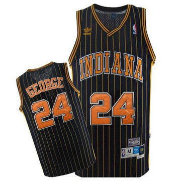Paul George Indiana Pacers navy Throwback jersey