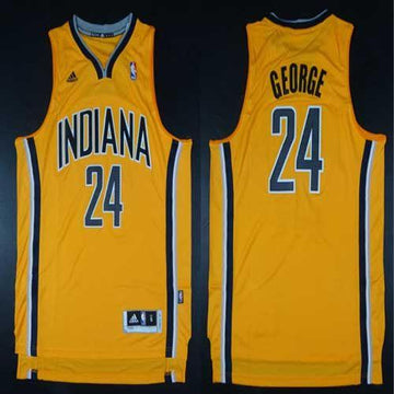 Paul George Indiana Pacers yellow Alternate jersey