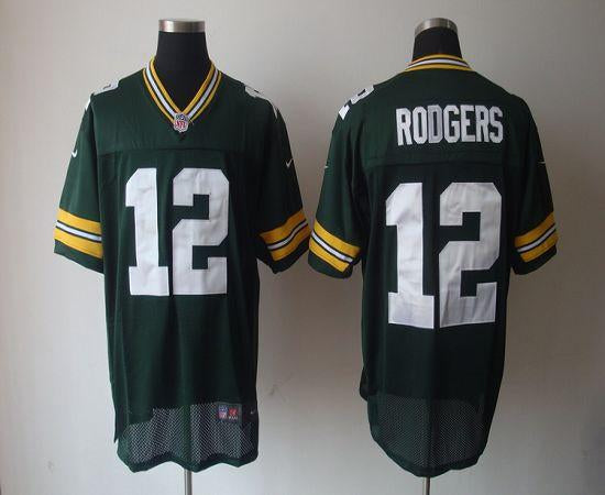 Aaron Rodgers Green Bay Packers green Elite jersey