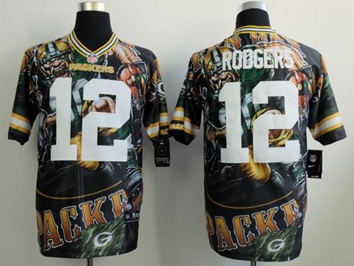 Aaron Rodgers Team Green Bay Packers Elite jersey