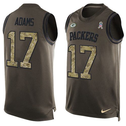 Davante Adams Green Bay Packers green Salute To Service jersey