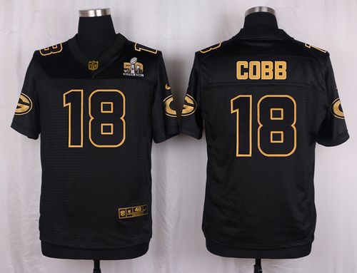 Randall Cobb Green Bay Packers black Gold Collection jersey