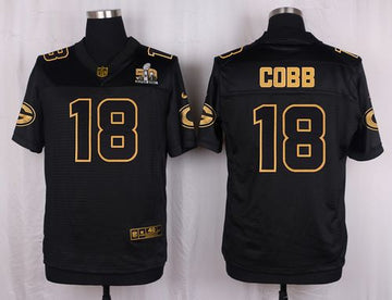 Randall Cobb Green Bay Packers black Gold Collection jersey