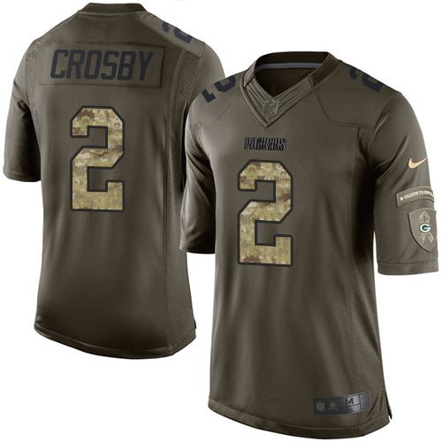 Mason Crosby Green Bay Packers green Salute To Service jersey