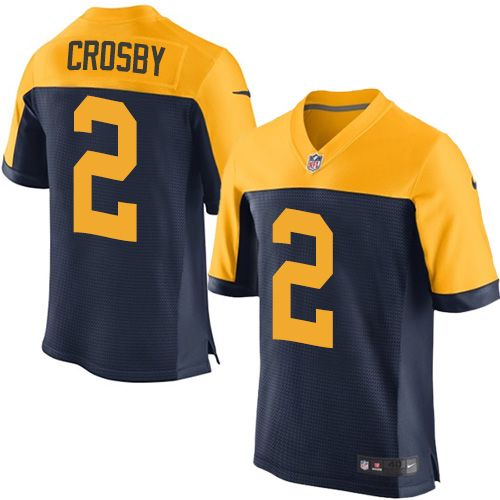 Mason Crosby Green Bay Packers navy Elite jersey
