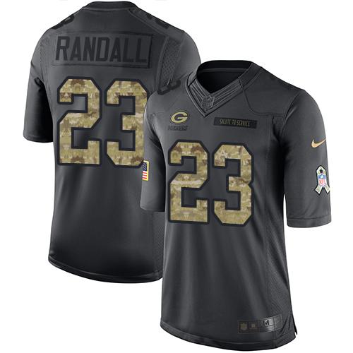 Damarious Randall Green Bay Packers black Salute To Service jersey
