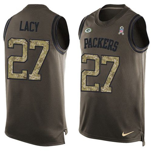 Eddie Lacy Green Bay Packers green Salute To Service jersey