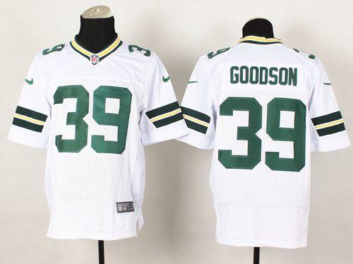 Demetri Goodson Green Bay Packers white Elite jersey