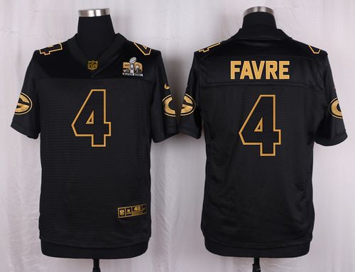 Brett Favre Green Bay Packers black Gold Collection jersey