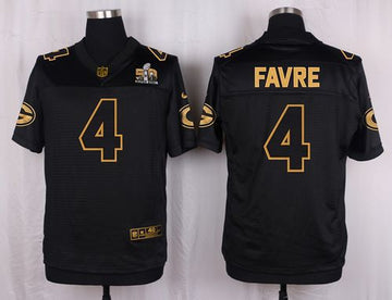 Brett Favre Green Bay Packers black Gold Collection jersey