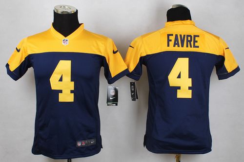 Brett Favre Green Bay Packers navy Elite jersey