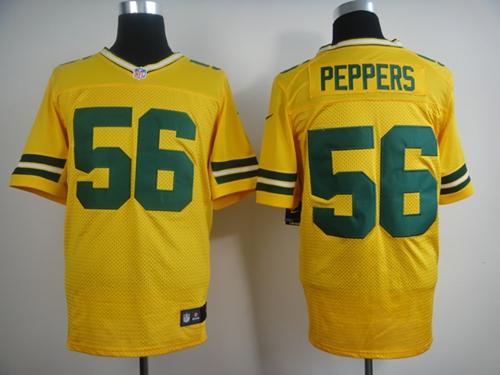 Julius Peppers Green Bay Packers yellow Elite jersey