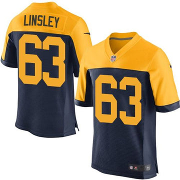 Corey Linsley Green Bay Packers navy Elite jersey