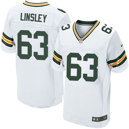 Corey Linsley Green Bay Packers white Elite jersey