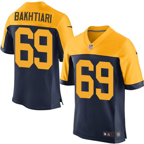 David Bakhtiari Green Bay Packers navy Elite jersey