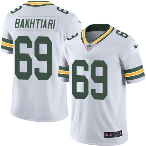 David Bakhtiari Green Bay Packers white jersey
