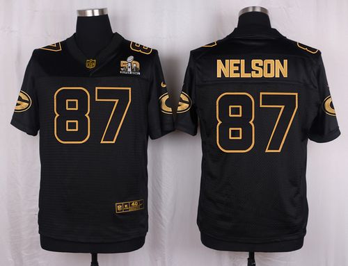 Jordy Nelson Green Bay Packers black Gold Collection jersey